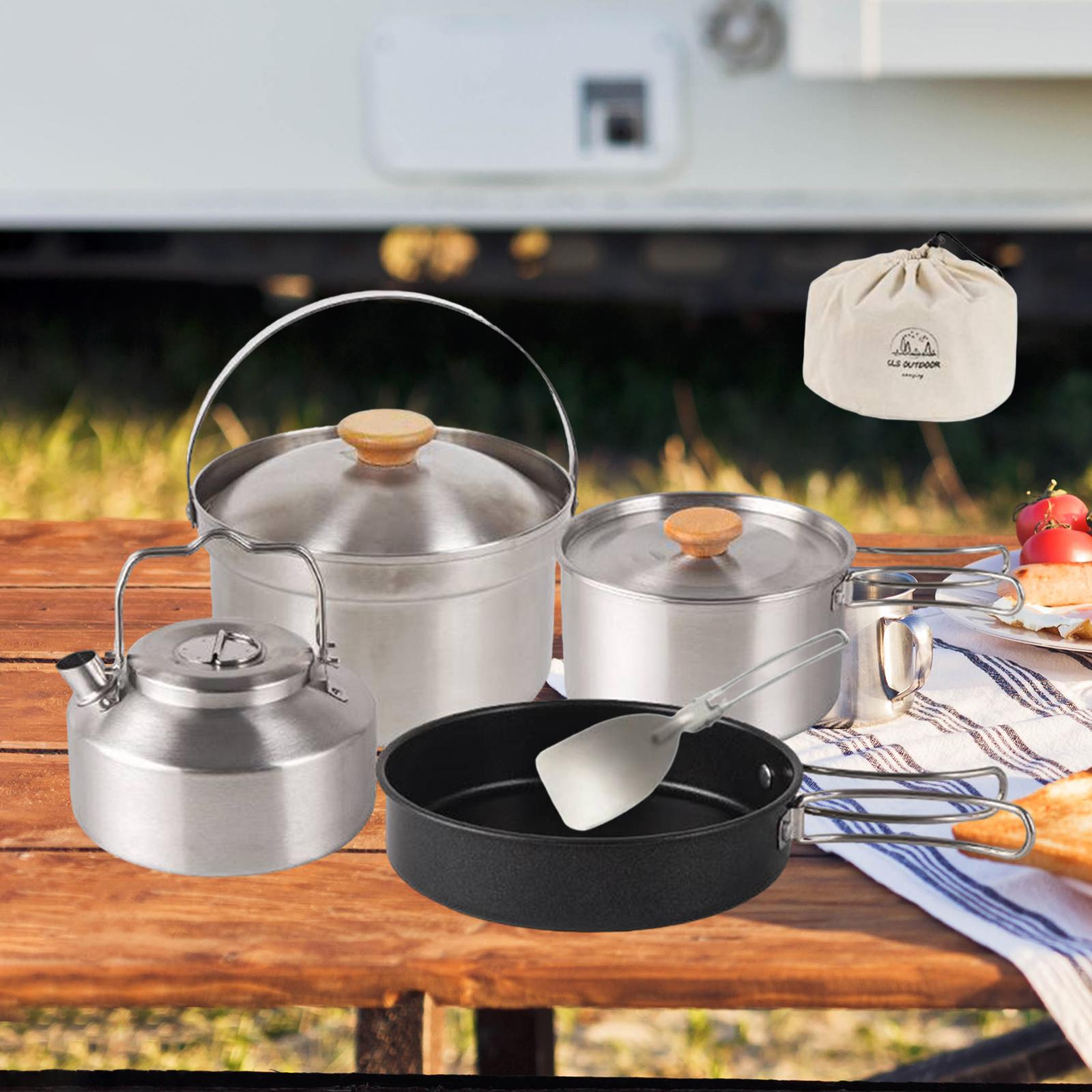 Camping Cooking Gear Set - Pentole da campeggio Attrezzatura da cucina