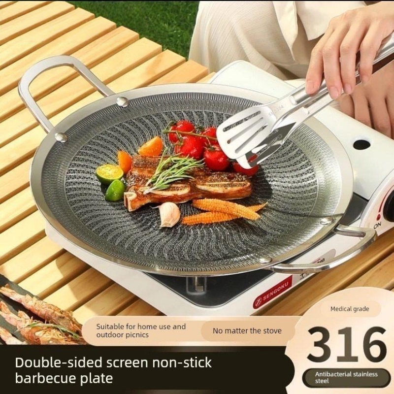 Camping Cooking Pot Stainless Steel - Padella Multifunzionale in Acciaio Inox 316