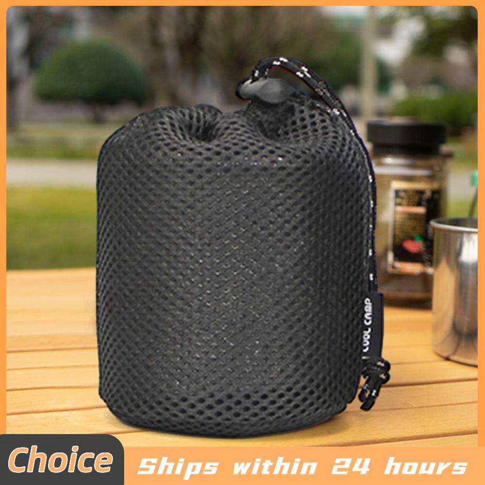 Camping Cooking Set With Bag - Set da Esterno con Borsa Portaoggetti,