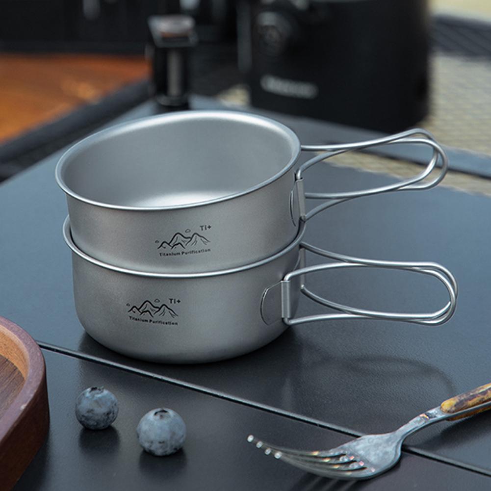 Camping Cooking Noodles - Pentola da Campeggio Ultraleggera in Titanio,