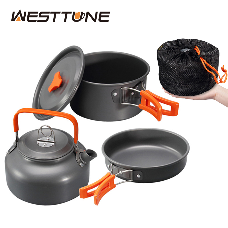 Camping Cooking Gear Set - WESTTUNE Kit di pentole da campeggio