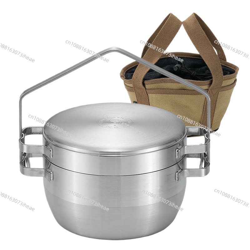 Camping Cooking Frying Pan - Pentola da esterno in acciaio inox