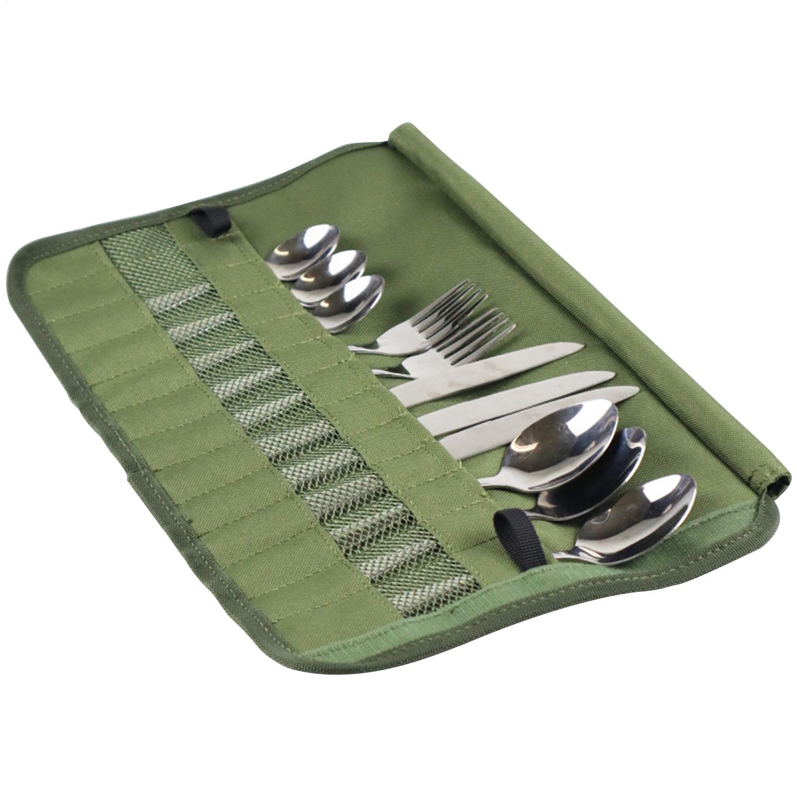 Camping Cooking Utensil Roll - Borsa portaoggetti da cucina, custodia arrotolabile