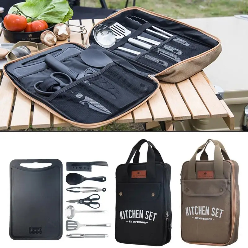 Quechua Camping Cooking Set - Set da 8 Pezzi per Cucina