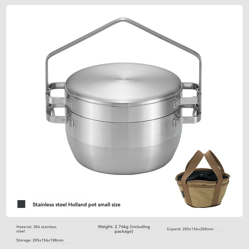 Camping Cooking Frying Pan - Pentola da campeggio DO-25 in acciaio