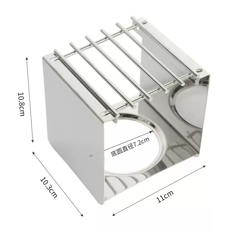 Camping Cooking Pot Stainless Steel - Supporto Quadrato in Acciaio Inox per