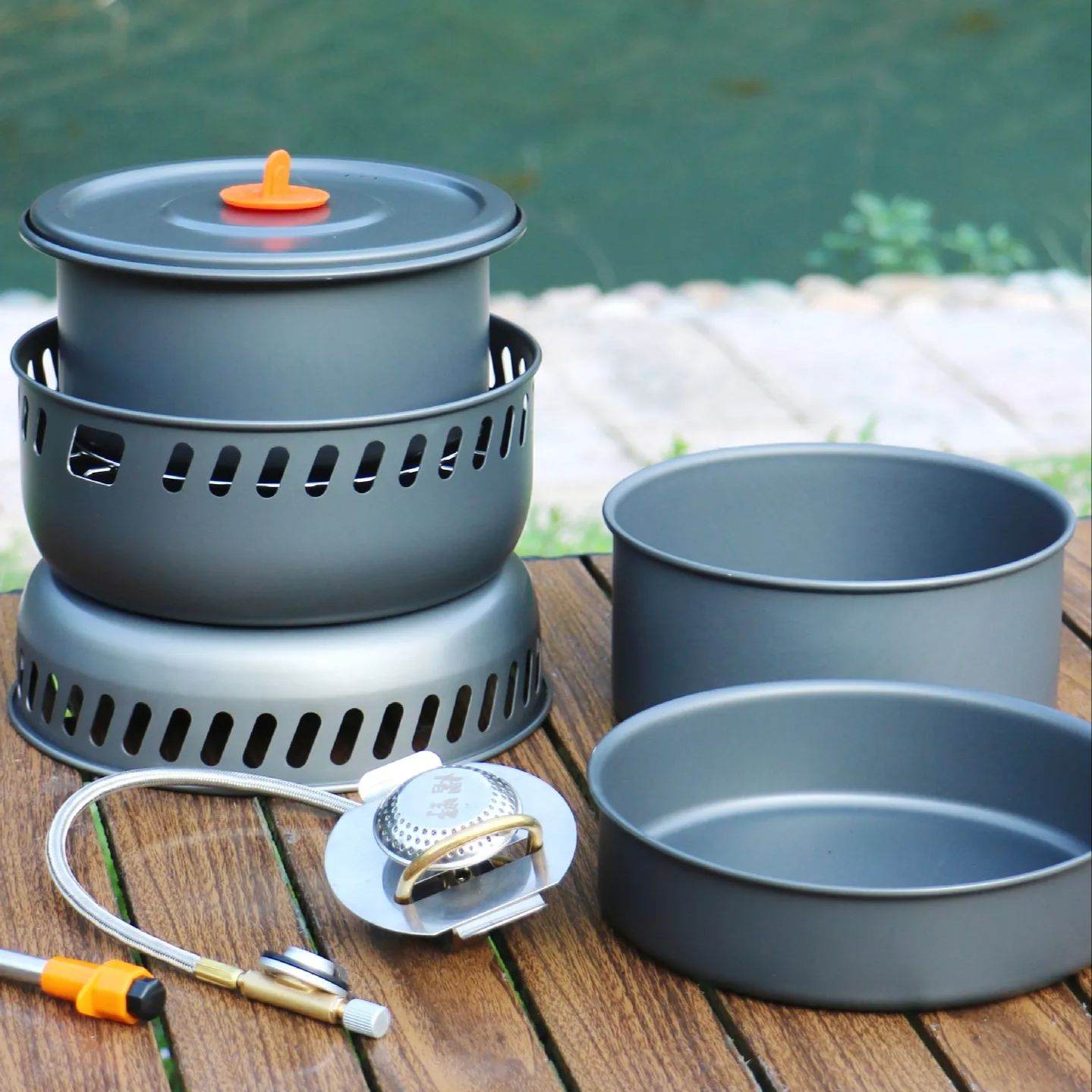 Camping Cooking Frying Pan - Set di fornelli per padelle in