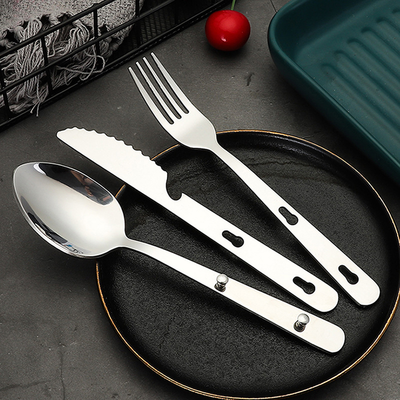 Quechua Camping Cooking Set - Set di 3 pezzi di posate