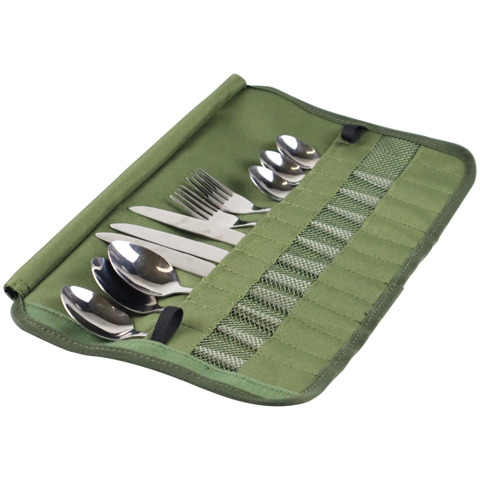 Camping Cooking Utensil Roll - Borsa Porta Utensili da Campeggio, Set