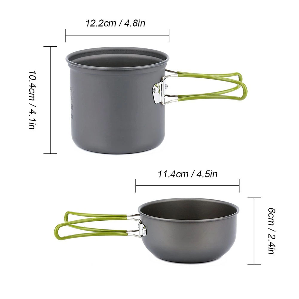 Pentole da campeggio Kit da pa - Camping Cooking Gear Set recensione e prezzo