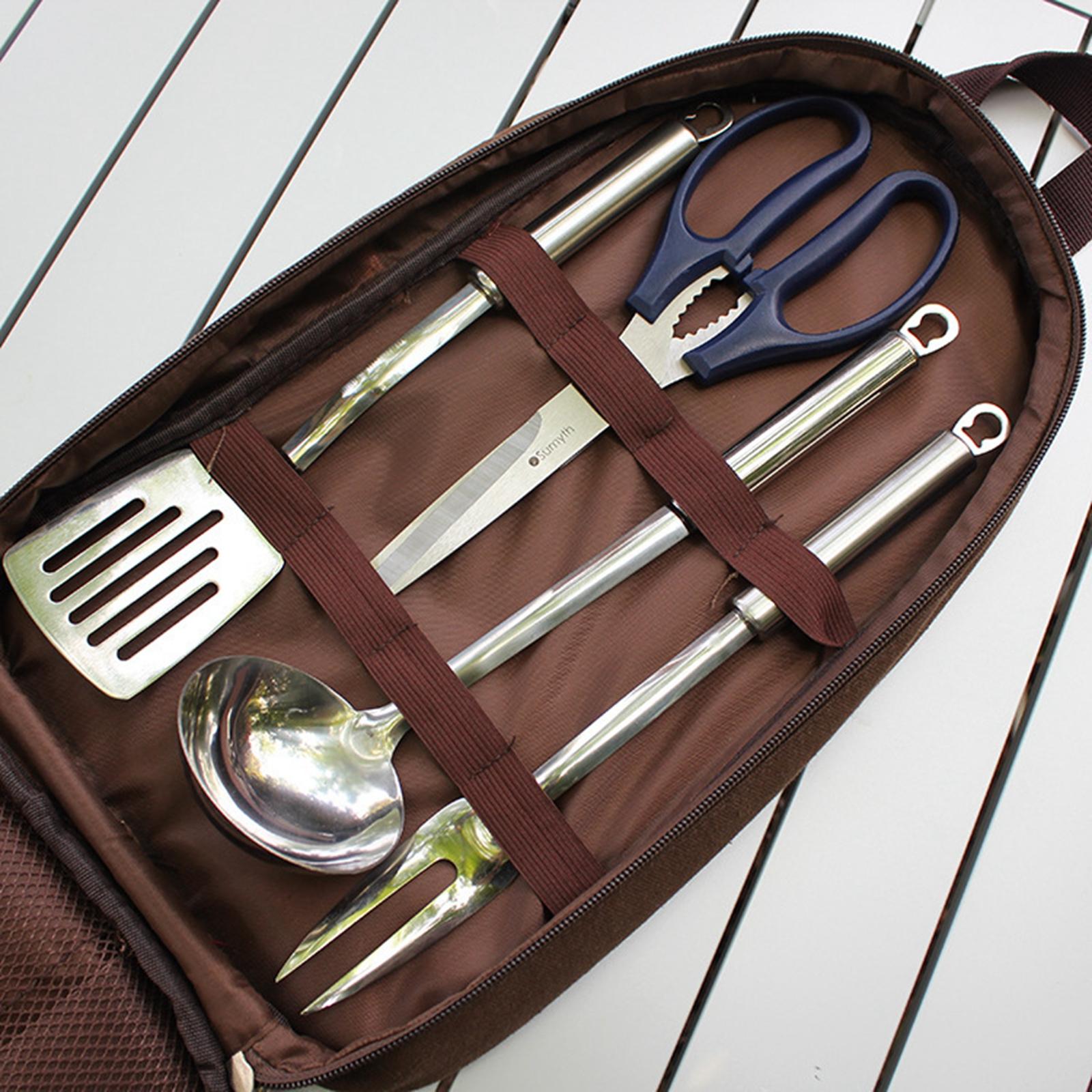 7 pezzi set di utensili da cuc - Camping Cooking Set With Bag recensione e prezzo