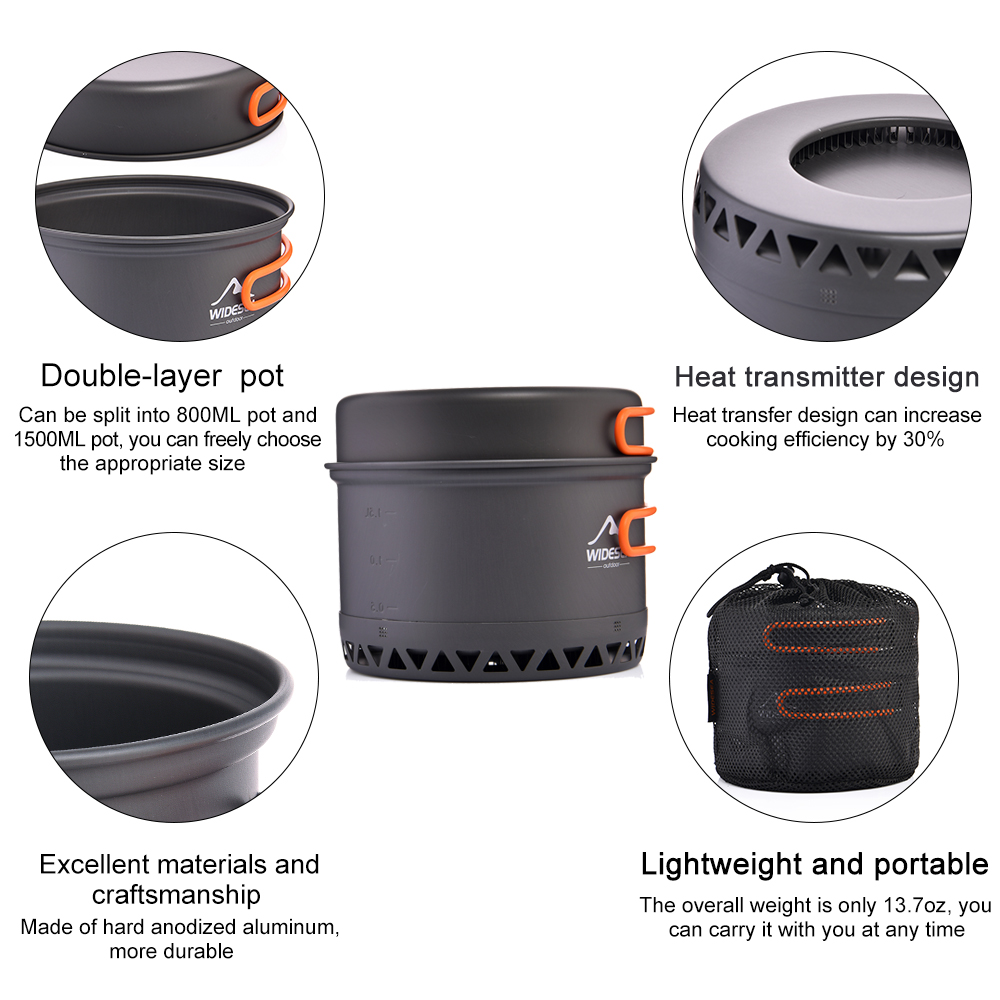 Widesea Pentole da campeggio 2 - Quechua Camping Cooking Set recensione e prezzo