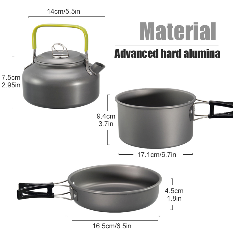 WESTTUNE Kit di pentole da cam - Camping Cooking Gear Set recensione e prezzo