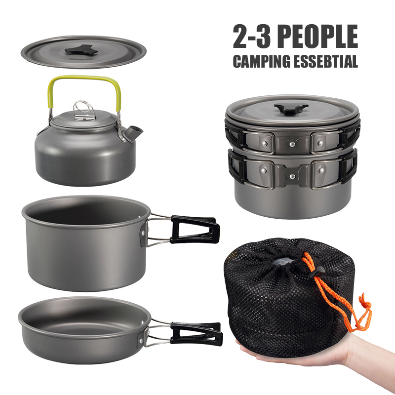 WESTTUNE Kit di pentole da cam - Camping Cooking Gear Set recensione e prezzo