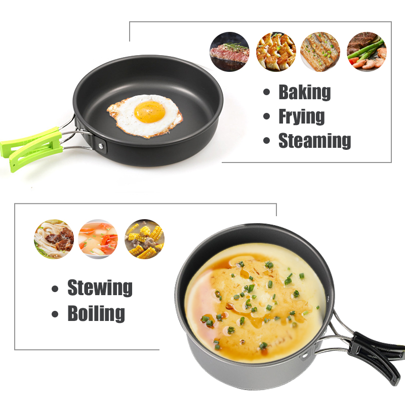WESTTUNE Kit di pentole da cam - Camping Cooking Gear Set recensione e prezzo