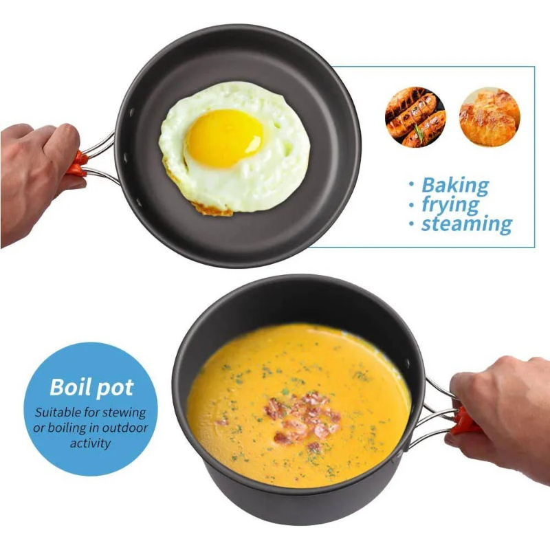 Set da Cucina per Campeggio, S - Camping Cooking Set With Bag recensione e prezzo