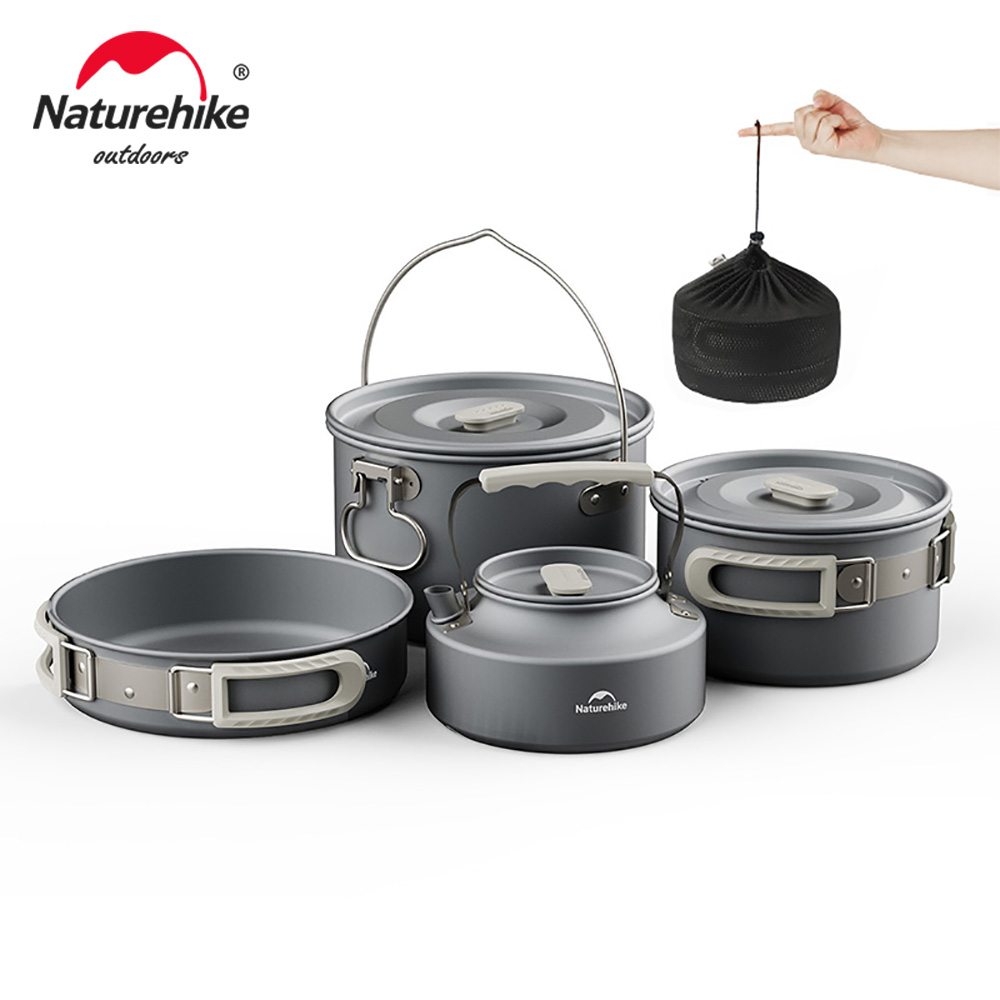 Naturehike Kit di pentole da c - Quechua Camping Cooking Set recensione e prezzo