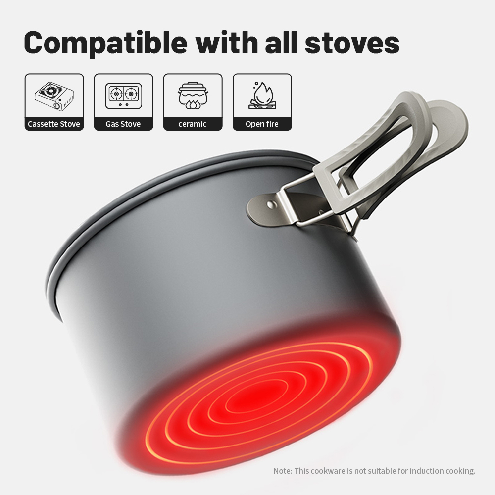 Naturehike Kit di pentole da c - Quechua Camping Cooking Set recensione e prezzo
