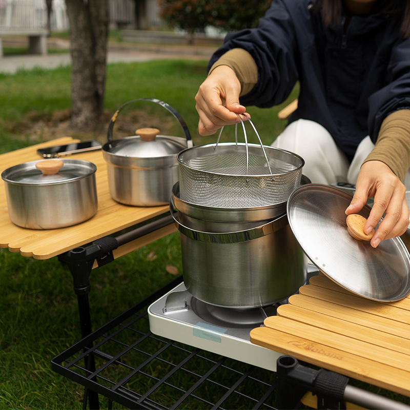 NOBANA Il più nuovo set di pen - Camping Cooking Set With Bag recensione e prezzo