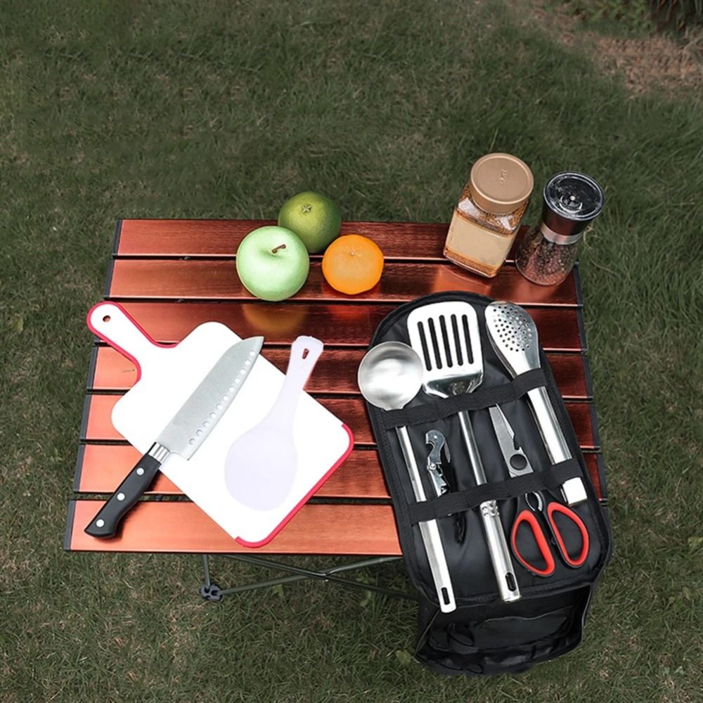 2024 Set di utensili da picnic - Camping Cooking Set With Bag recensione e prezzo