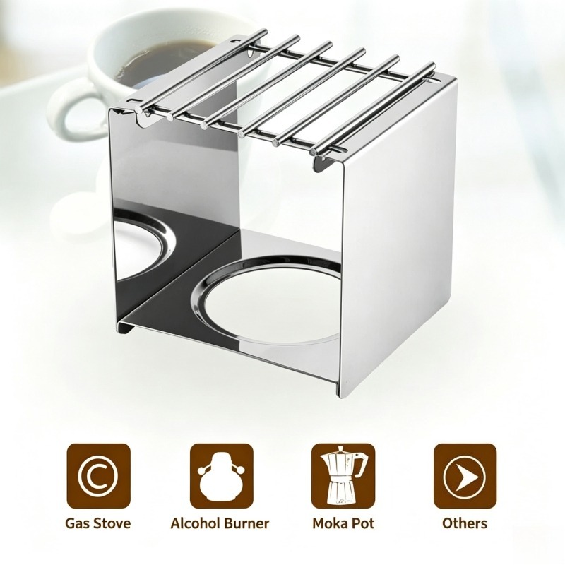 Supporto Quadrato in Acciaio I - Camping Cooking Pot Stainless Steel recensione e prezzo