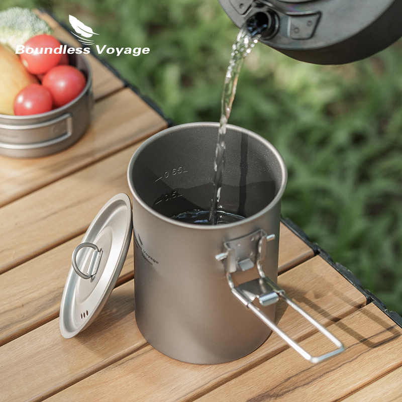 Boundless Voyage 900ml Titaniu - Camping Cooking Pot Stainless Steel recensione e prezzo