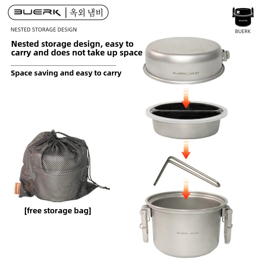 Pentola multifunzionale per co - Camping Cooking Pot Stainless Steel recensione e prezzo
